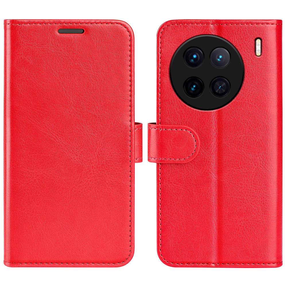 For vivo X90 5G Crazy Horse Texture Fully Wrapped PU Leather Wallet Case Stand Flip Protective Phone Cover For vivo X90 5G Crazy Horse Texture Fully Wrapped PU Leather Wallet Case Stand Flip Protective Phone Cover